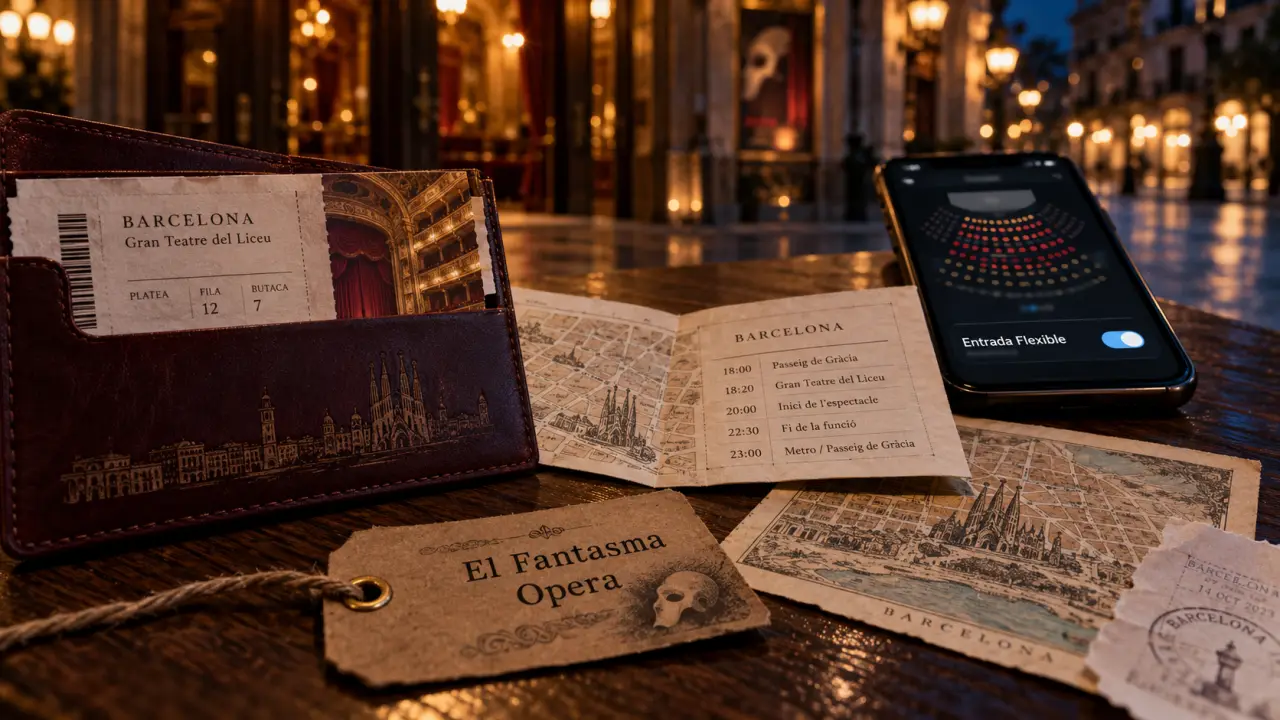 El fantasma de la opera barcelona: Entrada Flexible no es devolución