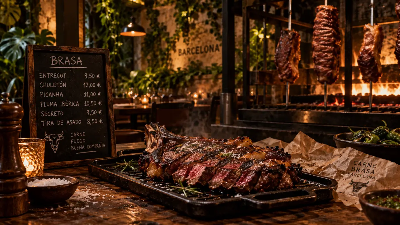 la selva barcelona còrsega brasa en asador y carta de maduración 60 días